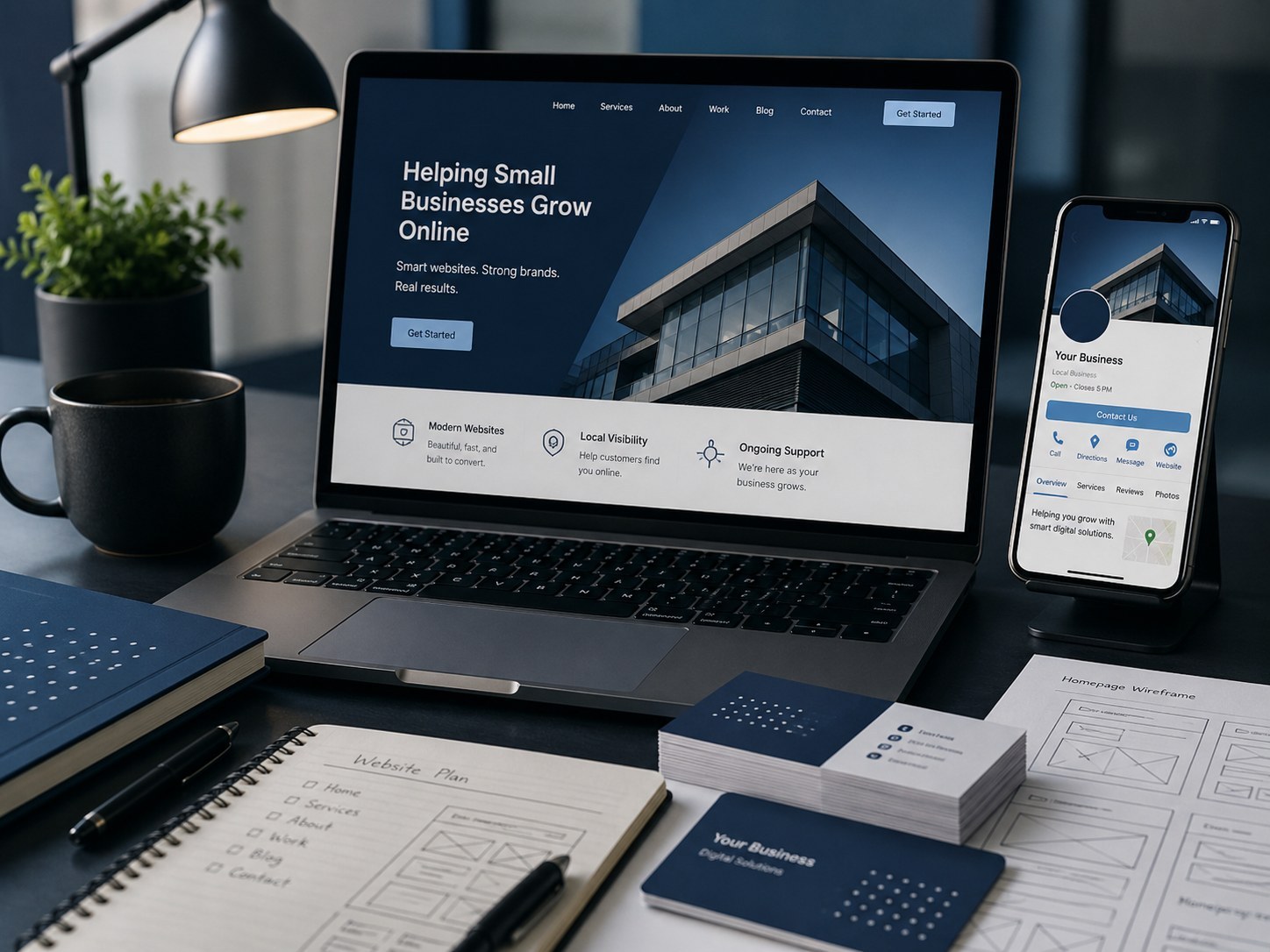 Professional website and mobile digital presence setup