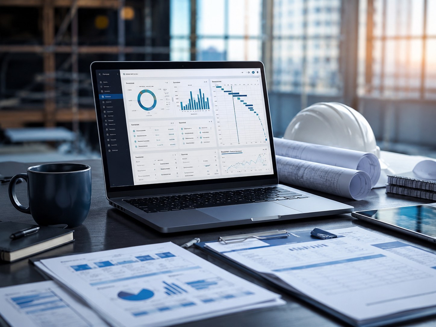 Business operations dashboard and reporting workspace